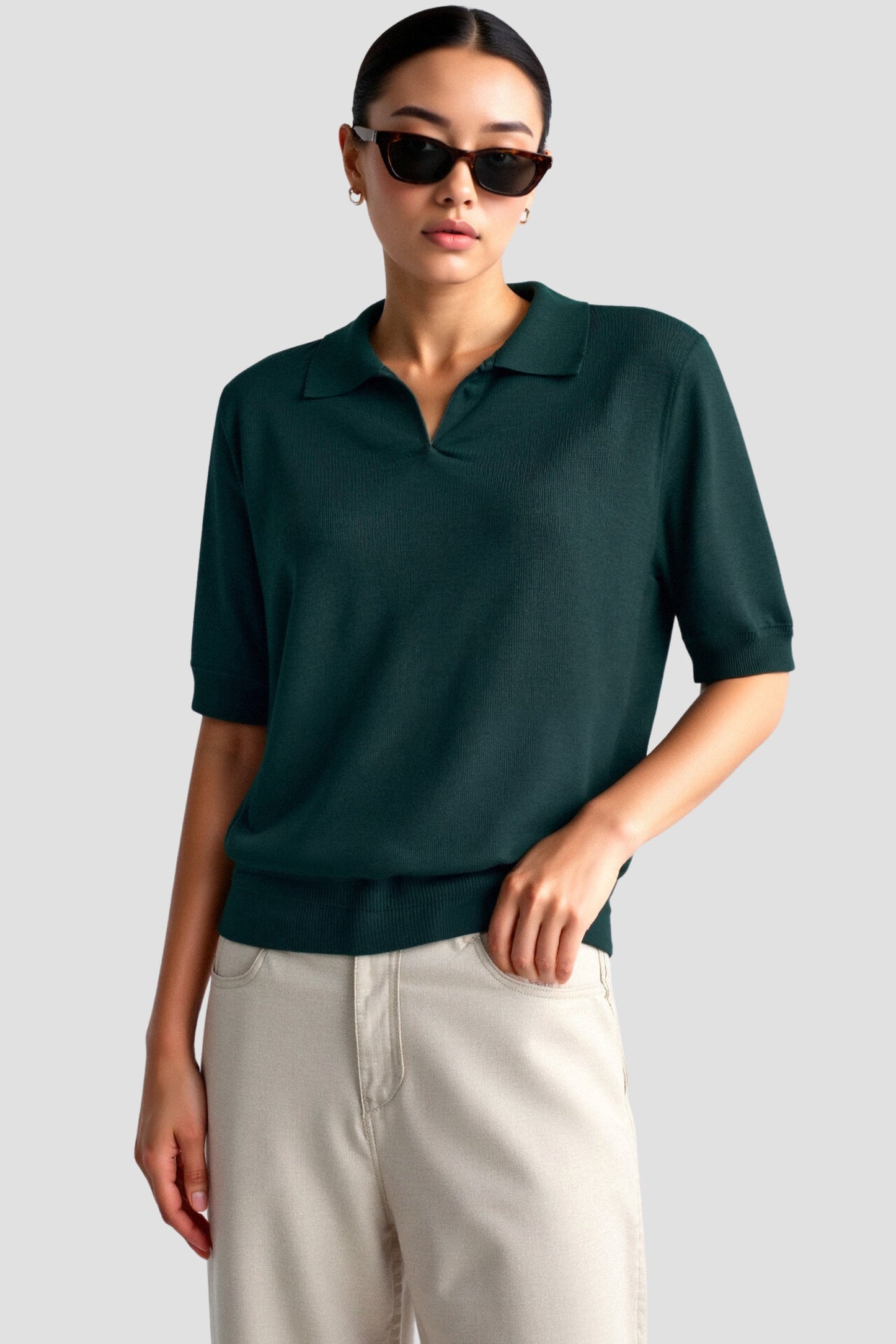 Women's Polo Shirt Comfortable Short Sleeve Summer