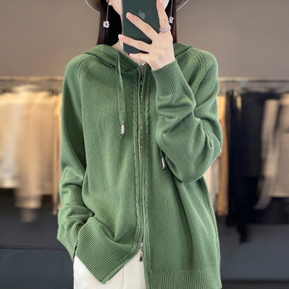 Practical Zip-Up Hoodie for Women
