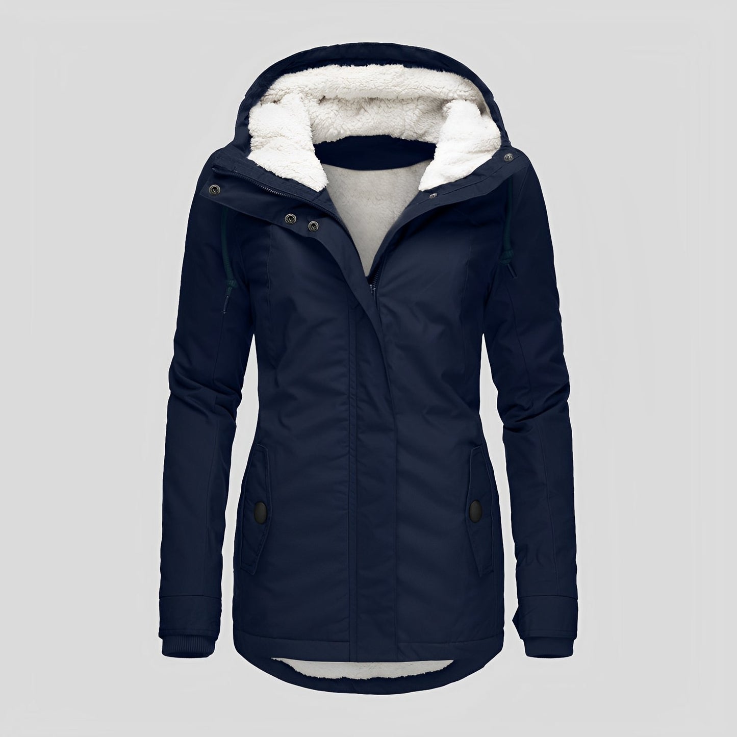 Women's Warm Plush Hooded Winter Jacket