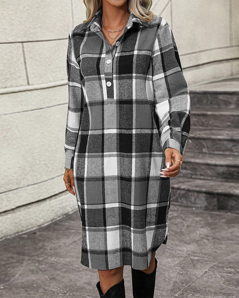Elegant Slip Dress with Lapels