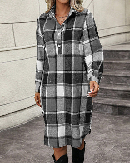 Elegant Slip Dress with Lapels