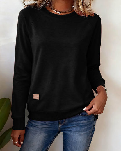 Comfortable Crew Neck Casual Sweatshirt