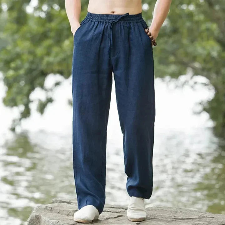 Men's Linen Pants Summer Casual