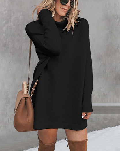 Casual Women's Turtleneck Dress
