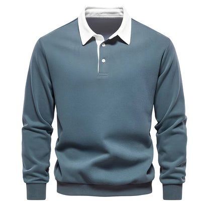 Men's Polo Shirt Casual Long Sleeve Lightweight
