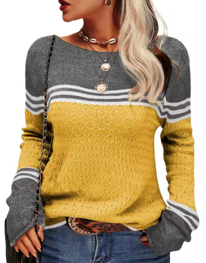 Frauen Strickpullover Slim Fit