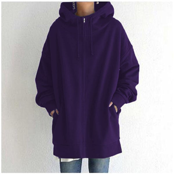 Women's Parka Hood Zipper Autumn-Winter