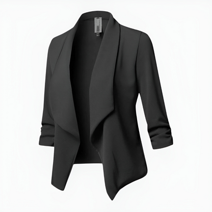 Elegant Women's Blazer Long Coat Style