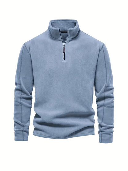 Cord Half-Zip Sweater Modern Style