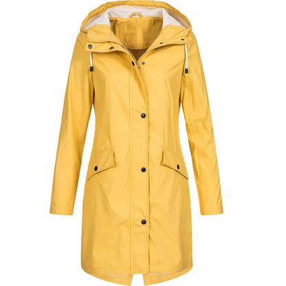 Women's Waterproof Hooded Parka Raincoat