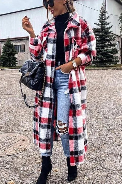 Long Women's Winter Coat Warm & Elegant