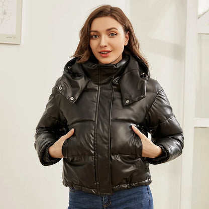 Fashionable Quilted Jacket for Women with Hood