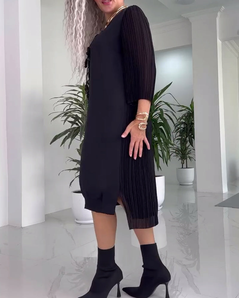Sommerkleid Freizeit Mit Schlitz - IdealeKleiden