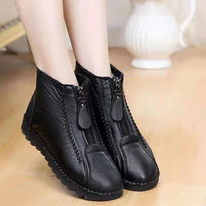 Women's Leather Boots Non-Slip Narrow