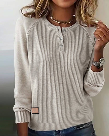 Stylish Raglan Dress Modern Button
