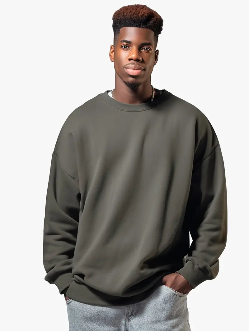 Men's Casual Crew Neck Sweater