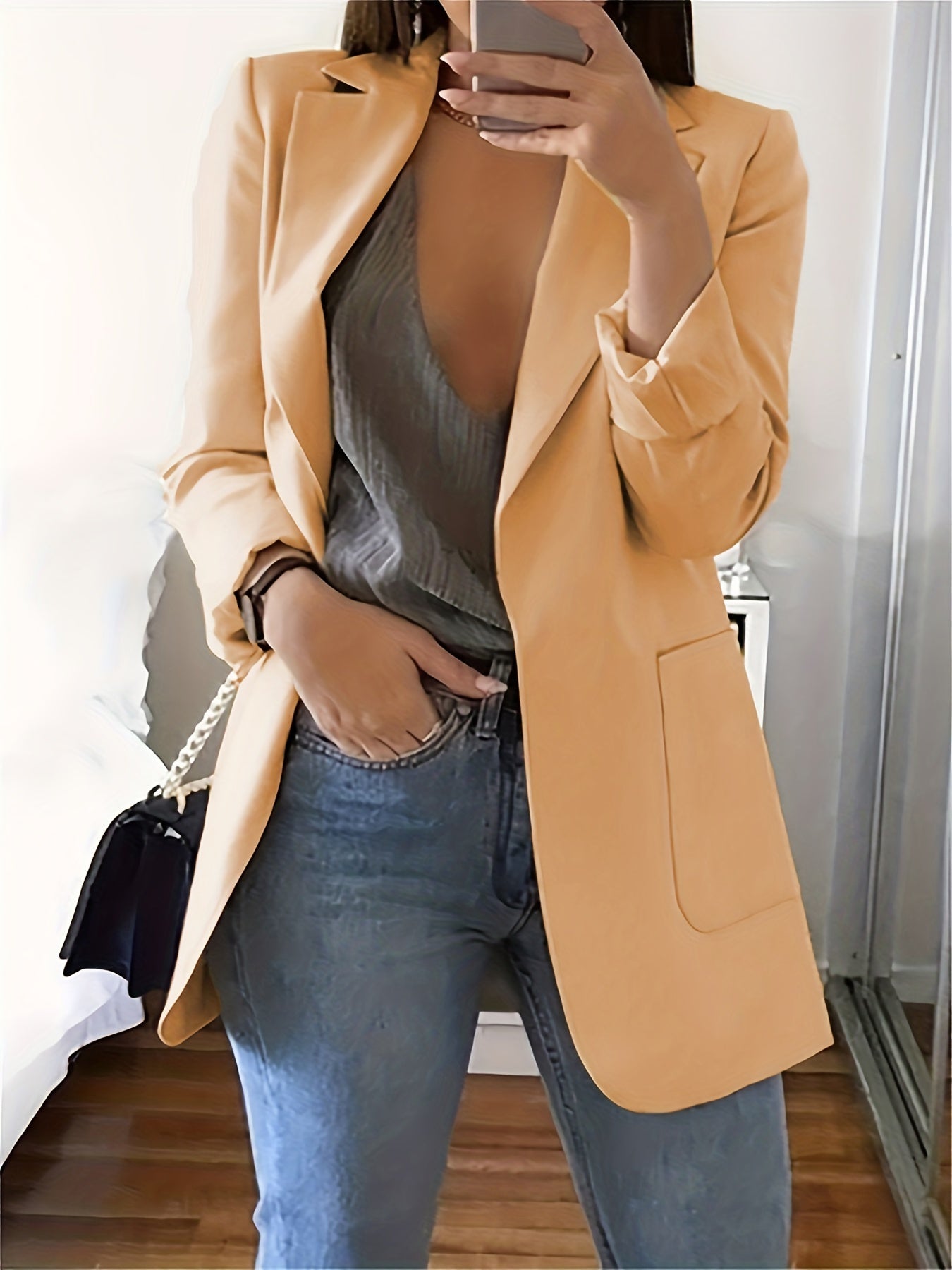 Fashionable Oversized Blazer Casual Chic