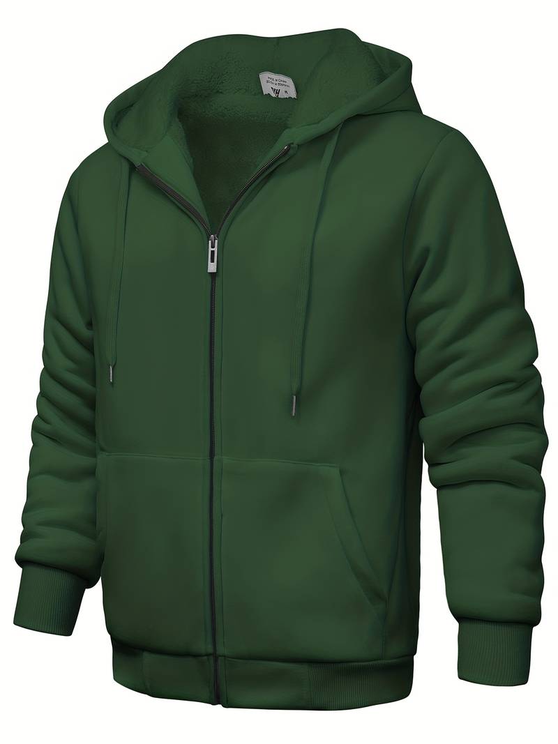 Plain modern hoodie with zipper