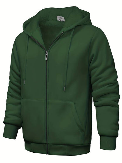Plain modern hoodie with zipper