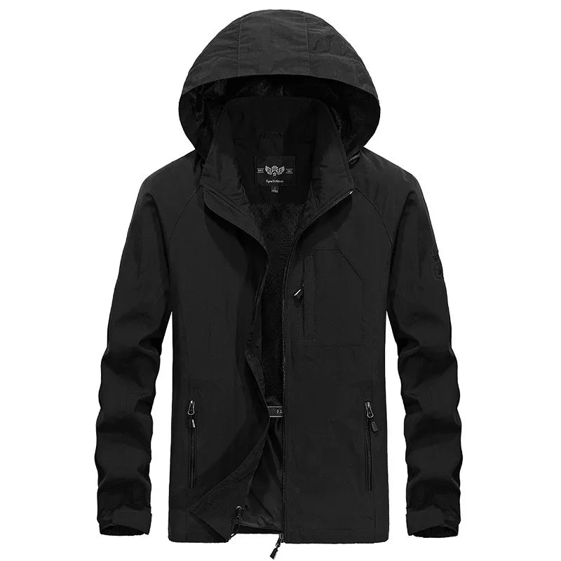 Men's Waterproof Outdoor Jacket With Detachable Hood