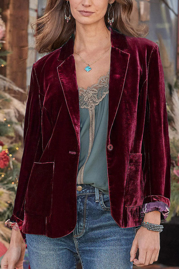 Elegant Dress | Velvet Top with Mini Blazer