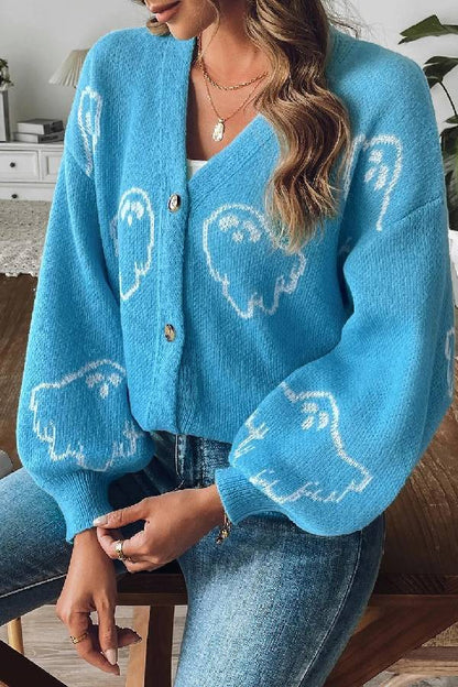 Cartoon Jacquard Jacket Comfortable Casual