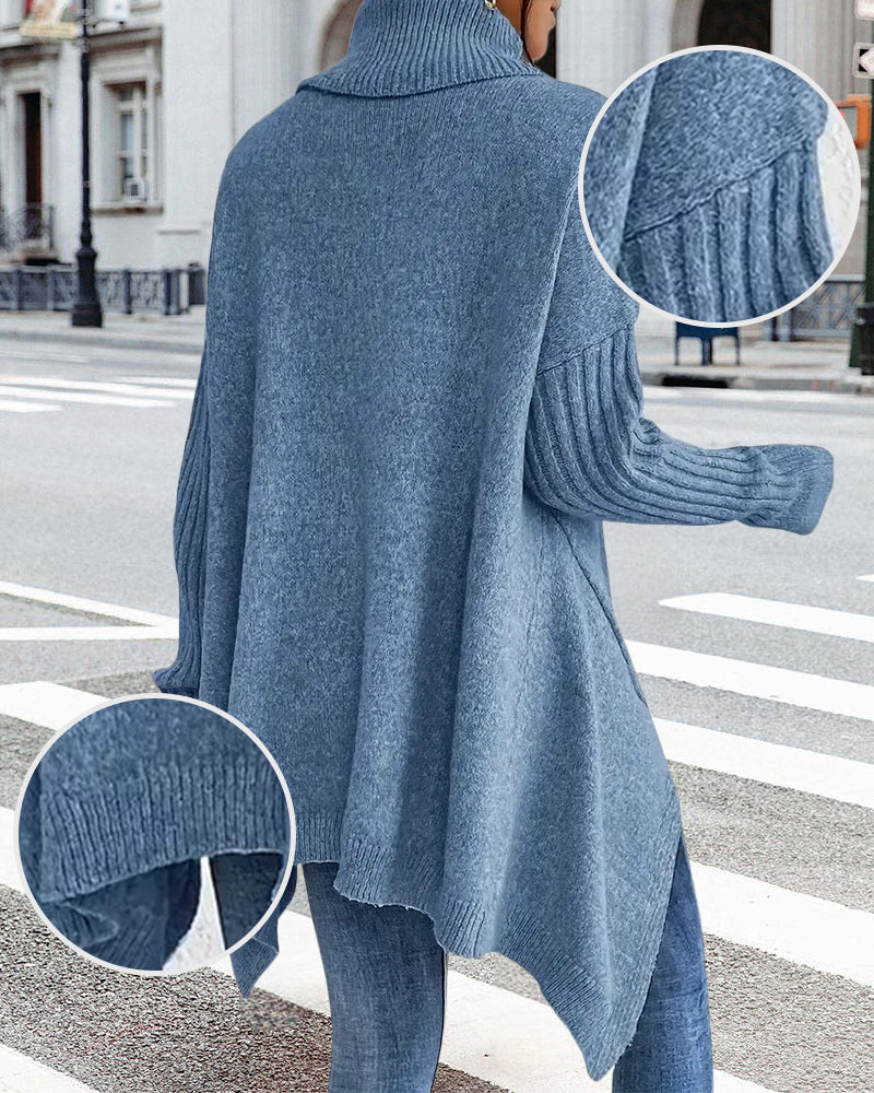 Stylisher Pullover Hochwertig Asymmetrisch - IdealeKleiden