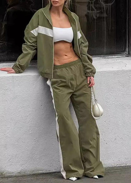 Modern Streetwear Jacket and Pants Set