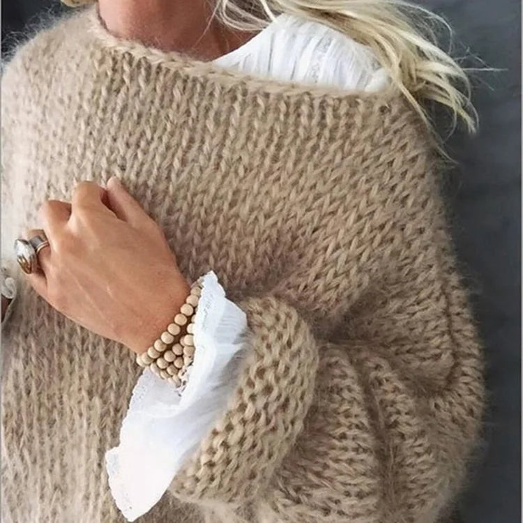 Elegant Mohair Sweater Luxury Quality