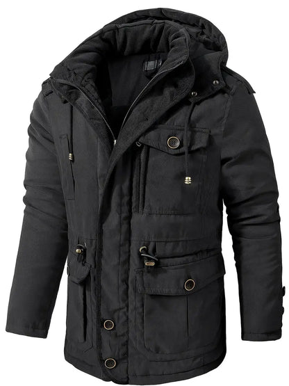 Men's Winter Jacket Warm Hooded
