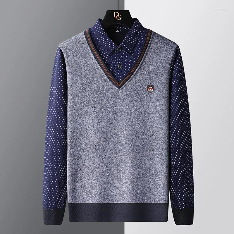 Men's Polo Style Sweater