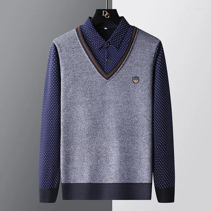 Men's Polo Style Sweater