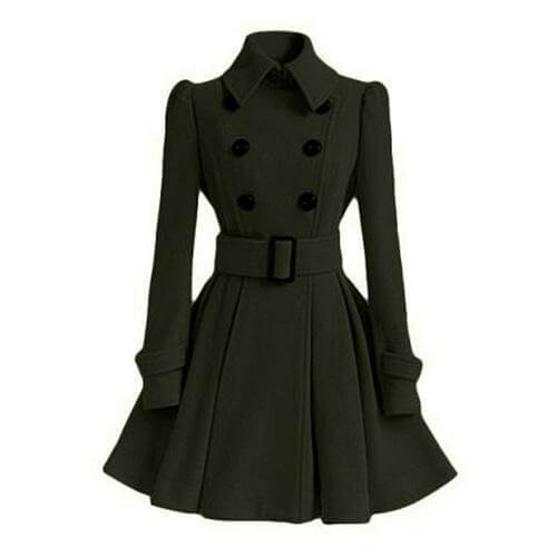 Fashionable Women's Trench Coat Windbreaker