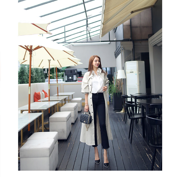 Stylischer Trenchcoat Elegant Damen - IdealeKleiden