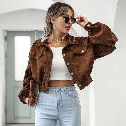 Fashionable short jacket, denim style