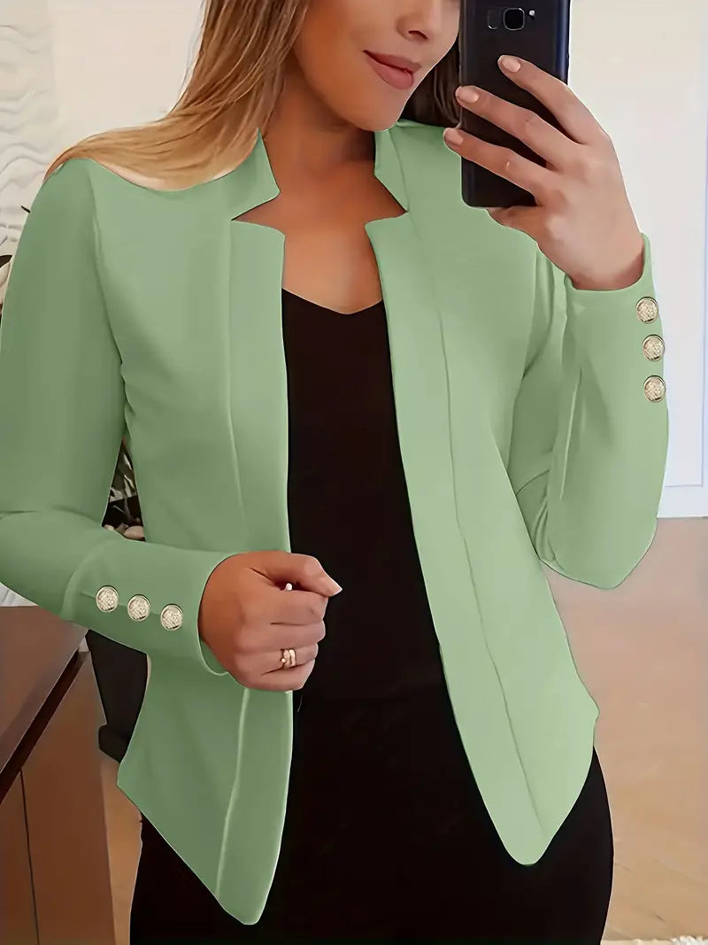 Women's Blazer Long Sleeve Open Style Spring