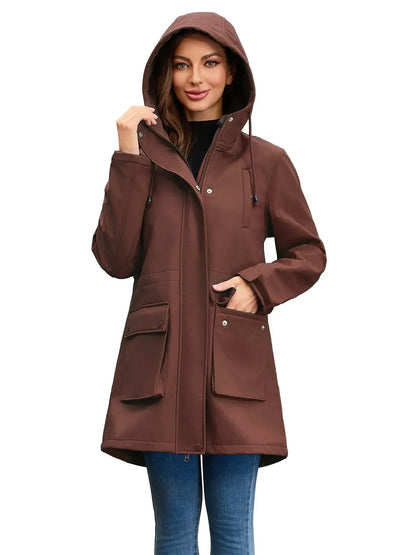 Women's Waterproof Softshell Jacket Hooded