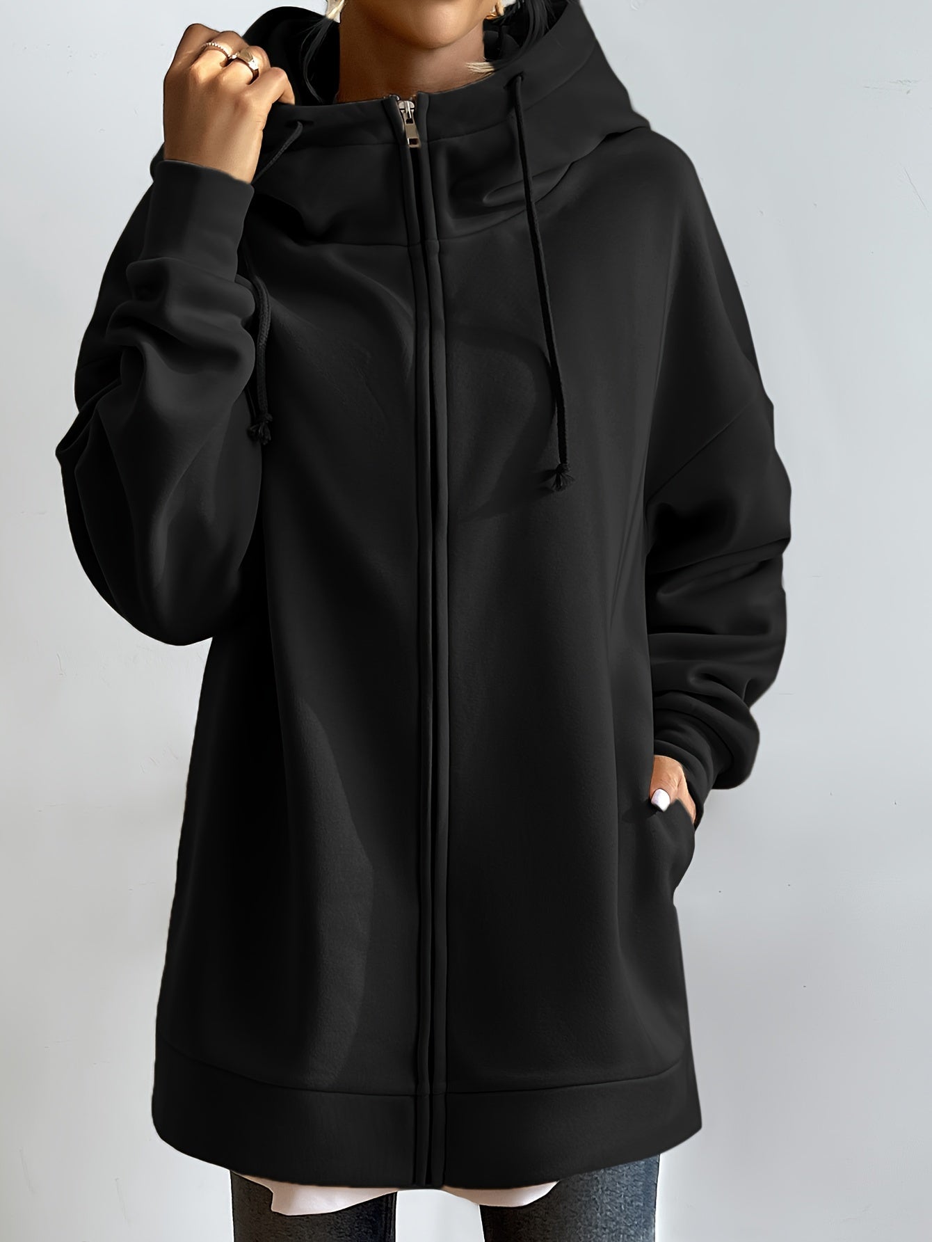 Sporty Hooded Jacket Comfortable