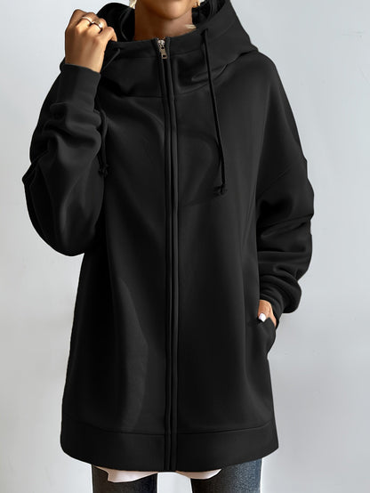 Sporty Hooded Jacket Comfortable