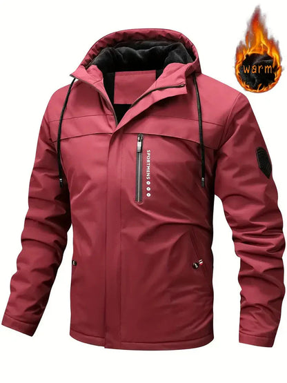 Men's Winter Jacket Fur-lined Warm Insulated with Pockets