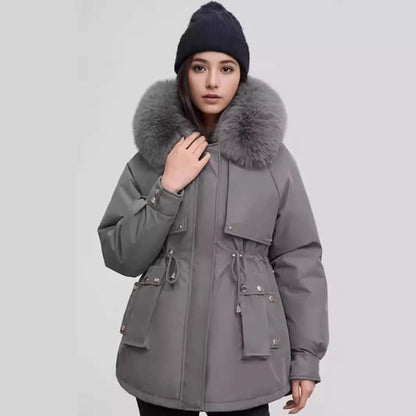 Women's Winter Coat Faux Fur Collar Stylish