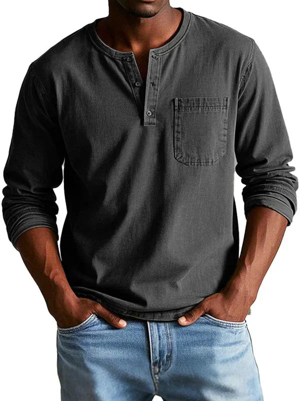 Men's Long-Sleeve Casual Shirt