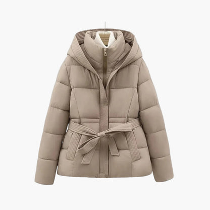 Isabella Women's Winter Down Jacket with Belt Warm Insulated