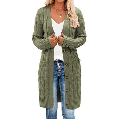 Long Wrap Cardigan for Women, Knit, Elegant Design