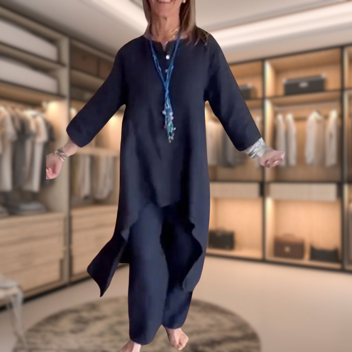 Women's Two-Piece Oversized Loungewear Set