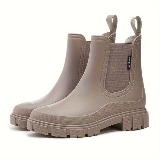 Damen Chelsea Stiefel Wasserdicht Elegant - IdealeKleiden