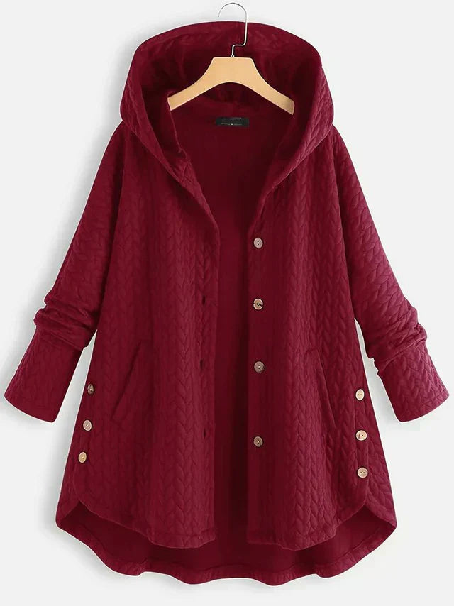 Elegant Women's Winter Coat Lined Hood