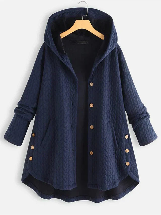 Elegant Women's Winter Coat Lined Hood