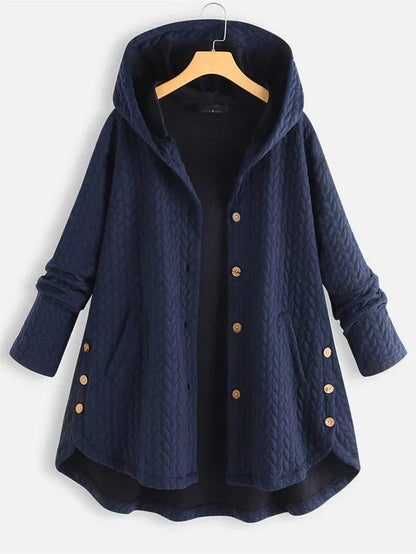 Elegant Women's Winter Coat Lined Hood