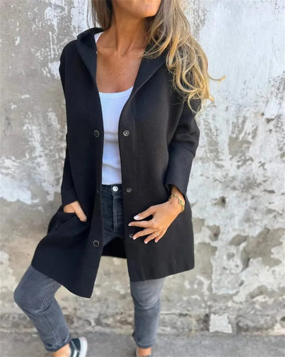 Bequemer Hoodie Cardigan Damen - IdealeKleiden